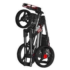 Spin It Golf Easy Drive 3-Wheel Push Cart -Golf World Shop SpinitEasyFold Folded