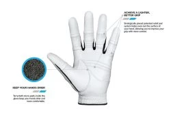 Bionic Golf Men's StableGrip 2.0 Glove - Gray -Golf World Shop StableGrip2.0White2