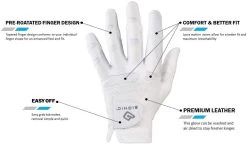 Bionic Golf Women's StableGrip Gloves With Natural Fit Technology -Golf World Shop Stable Grip with Natural Fit White
