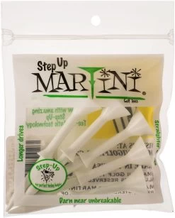 Martini Tees - Step Up Tees 13 Martini Tees - Step Up Tees -Golf World Shop StepUp White