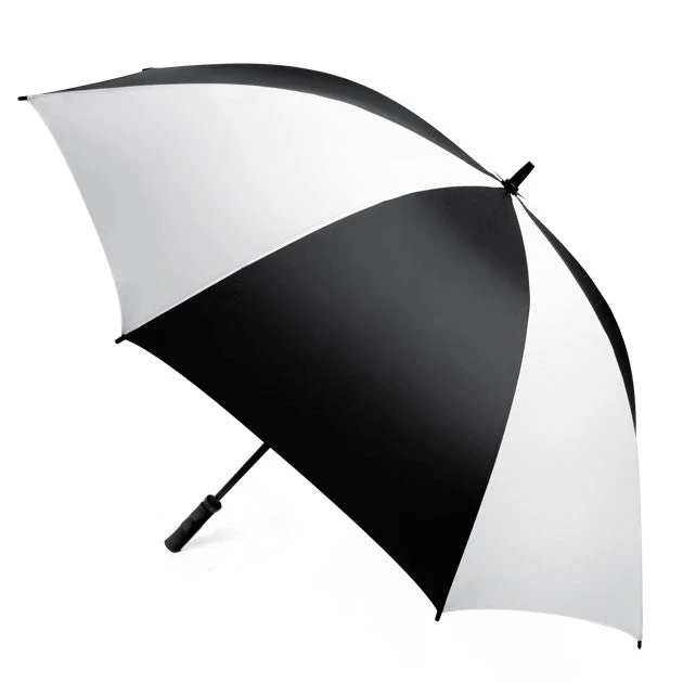62 Inch Deluxe Golf Umbrella Black/White 1 62 Inch Deluxe Golf Umbrella Black/White