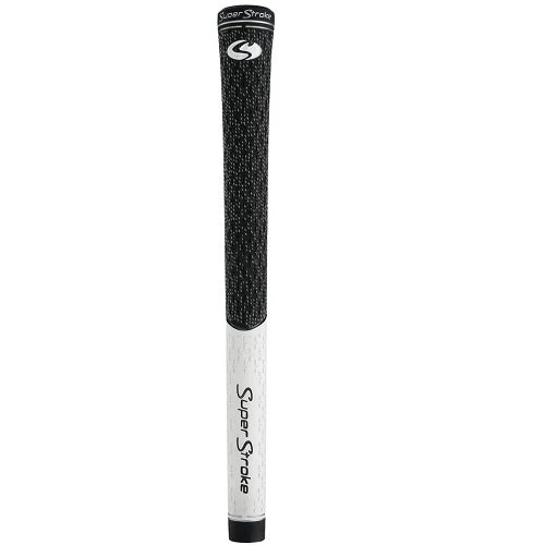 SuperStroke Half Cord TX1 Golf Grips - Midsize Black/White 1 SuperStroke Half Cord TX1 Golf Grips - Midsize Black/White