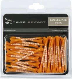 WinCraft Team Effort Collegiate Golf Tees 40 Pack 16 WinCraft Team Effort Collegiate Golf Tees 40 Pack -Golf World Shop Tennesee Volunteers Tees