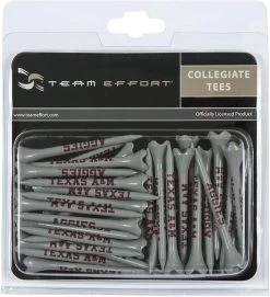 WinCraft Team Effort Collegiate Golf Tees 40 Pack 17 WinCraft Team Effort Collegiate Golf Tees 40 Pack -Golf World Shop Texas A M Aggies Tees