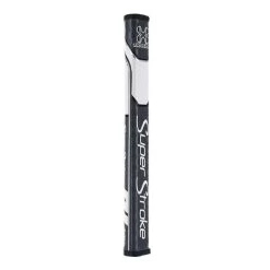 SuperStroke Traxion Flatso Putter Grips -Golf World Shop TraxionFlatsoGrayWhite