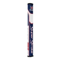 SuperStroke Traxion Flatso Putter Grips -Golf World Shop TraxionFlatsoRedWhiteBlue