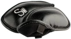 Volf Golf Black Synthetic Leather Iron Covers Set -Golf World Shop VolfGolfHeadcover BlackLeatherIrons3
