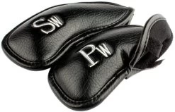 Volf Golf Black Synthetic Leather Iron Covers Set -Golf World Shop VolfGolfHeadcover BlackLeatherIrons5