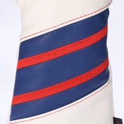 Volf Golf Red White Blue Leather Spider Headcovers -Golf World Shop VolfGolfHeadcovers SpiderWoodsSets2