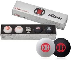 Volvik Marvel Limited Edition Marvel Golf Ball Gift Packs -Golf World Shop Volvik Vivid Marvel Black Widow Gift Pack