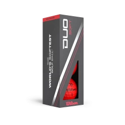 Wilson Staff Duo Soft 2.5 Golf Balls -Golf World Shop WG2006106 6 Duo Soft Red Ball 3Ball Sleeve