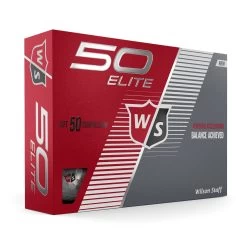 Wilson Staff 50 Elite Golf Balls -Golf World Shop WGWP17900 2019 50 Elite White Right Hero