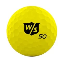 Wilson Staff 50 Elite Golf Balls -Golf World Shop WGWP17910 2019 50 Elite Yellow BallStamp