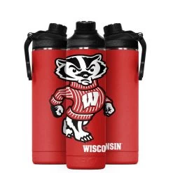 Orca NCAA Mascot 22 Ounce Hydra Hot Cold Bottle -Golf World Shop Wisconsin H22MSWIS Hydra22 Mascot Red Trio 800x 6418213d 88c6 449b b2e4 e06b37ff9a3e