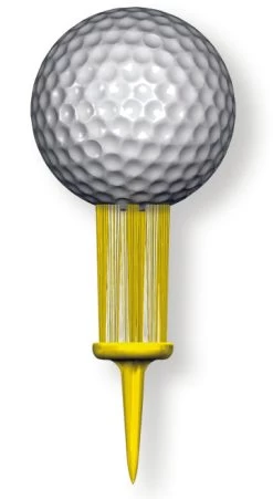 Brush-t Golf Original Brush Tees -Golf World Shop Yellow 1