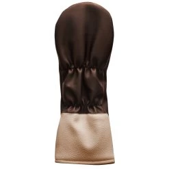Sahara Retro Vintage Driver Headcovers -Golf World Shop driver hc backview chocolate tan