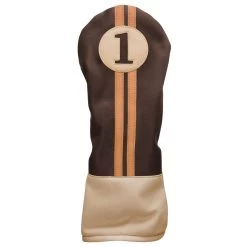 Sahara Retro Vintage Driver Headcovers -Golf World Shop drv hc chocolate mocha