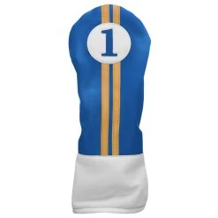 Sahara Retro Vintage Driver Headcovers -Golf World Shop drv hc royal yellow