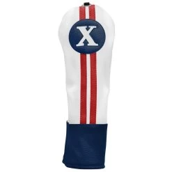 Sahara Retro Vintage #X Fairway Wood Headcovers -Golf World Shop fw x hc red white blue