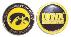 NCAA Double Sided Collegiate Golf Ball Marker Coins -Golf World Shop iowa