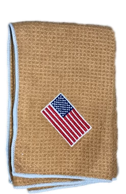 Joseph Elliott USA Embroidered Flag 18" X 18" Micro Fiber Towels -Golf World Shop je12