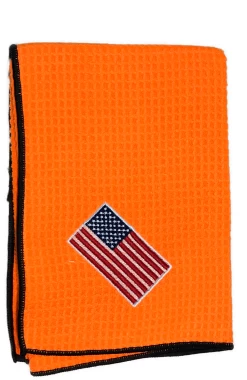 Joseph Elliott USA Embroidered Flag 18" X 18" Micro Fiber Towels -Golf World Shop je5