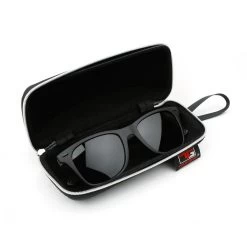 Tour Gear Polarized Sunglasses - Matte Black -Golf World Shop tg120552 polarized sunglasses case open 2